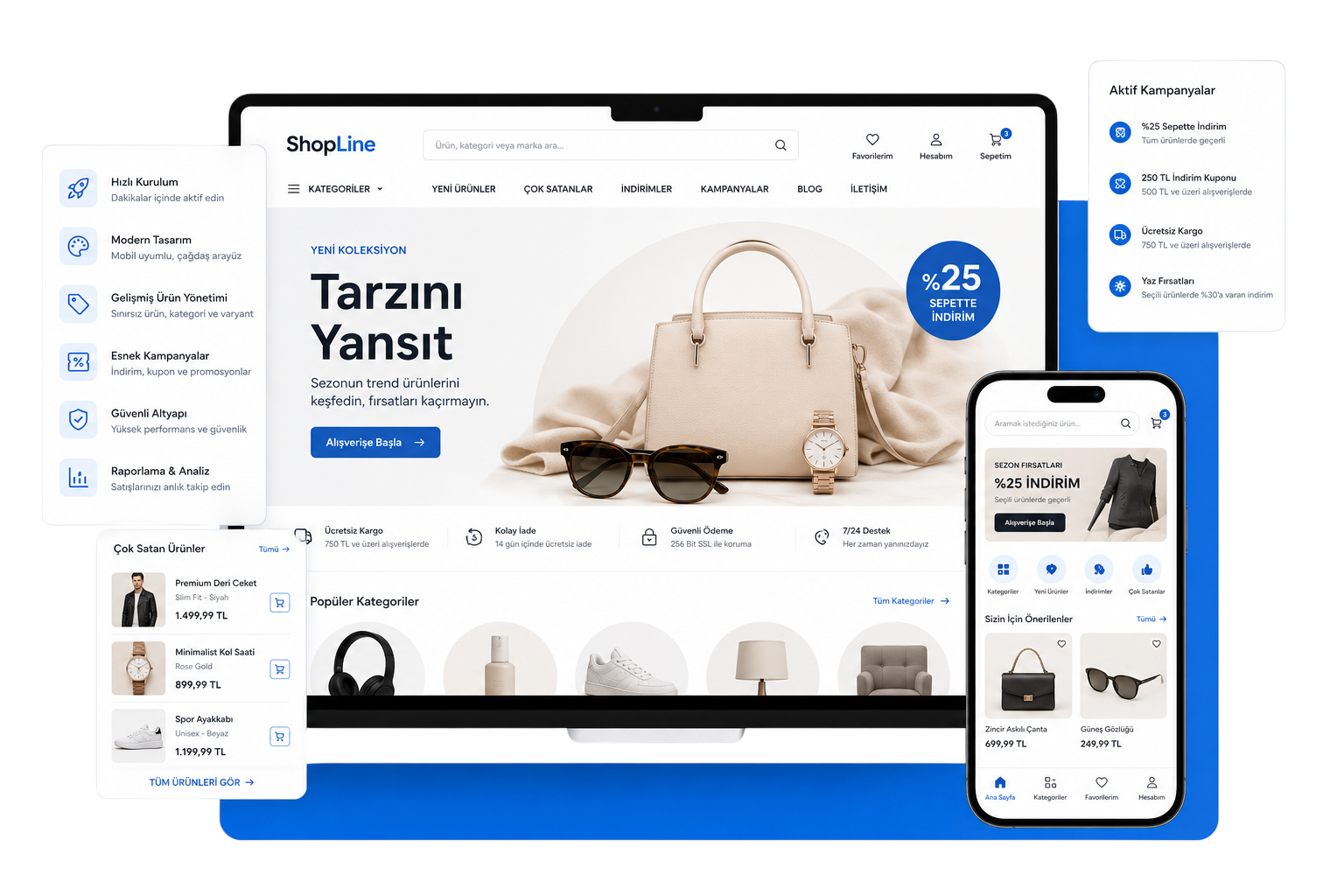 E-ticaret web sitesi örneği