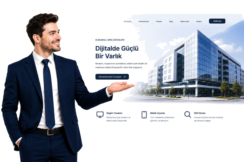 Kurumsal web sitesi çözümleri — profesyonel tasarım, mobil uyum ve SEO